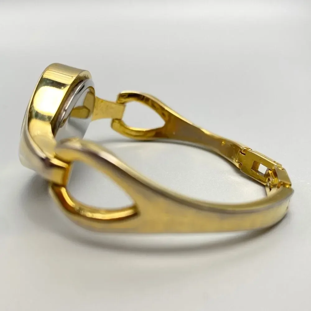 Annibel Gold Tone Petite Oval Bracelet Watch 5.5”